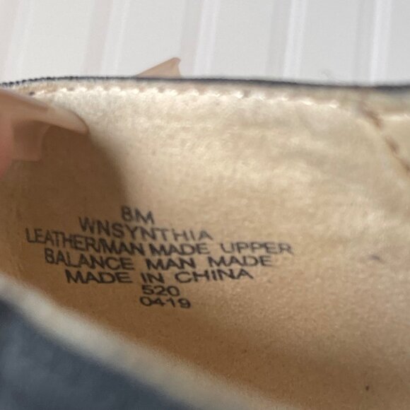 Nine West Jolee Women Cap Toe Ballet Flat 8M Black Leather Round Toe Slip-On Bow - Picture 6 of 10